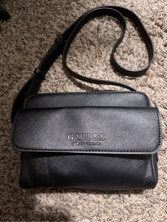 Guess Handbags - GUESS Los Angeles Black Crossbody Bag